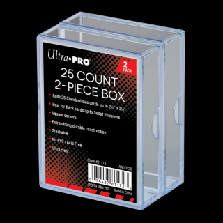 Ultra Pro - 2 darabos tárolódoboz 25 kártya számára (átlátszó)