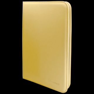 Ultra Pro - A4-es cipzáras kártyaalbum - Vivid 9-Pocket Zippered PRO-Binder (sárga)