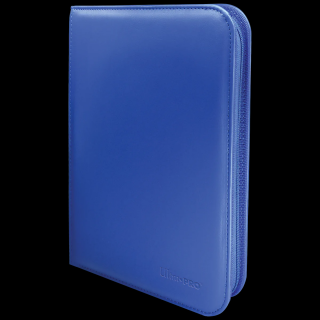 Ultra Pro - A5 cipzáras kártyaalbum - Vivid 4-Pocket Zippered PRO-Binder (kék)