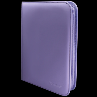 Ultra Pro - A5 cipzáras kártyaalbum - Vivid 4-Pocket Zippered PRO-Binder (lila)