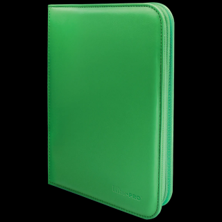 Ultra Pro - A5 cipzáras kártyaalbum - Vivid 4-Pocket Zippered PRO-Binder (zöld)