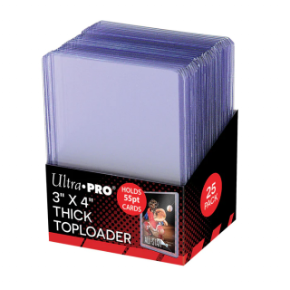Ultra Pro - Kártyaburkolatok - 3  x 4  Action Packed 55PT Toploaders (25 db)