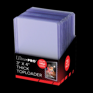 Ultra Pro - Kártyaburkolatok - 3  x 4  átlátszó vastag 100PT Toploaders (25 db)