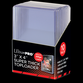 Ultra Pro - Kártyaburkolatok - 3  x 4  Super Thick 200PT Toploaders (10 db)