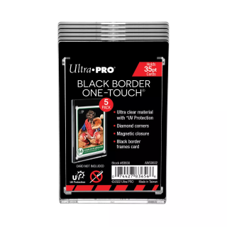 Ultra Pro - kártyatartó - One Touch Holder Fekete szegélyes magn. hüvely 35pt (5 db)
