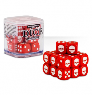 Warhammer - Kocka - 12mm Dice Cube (Red) (20 ks)