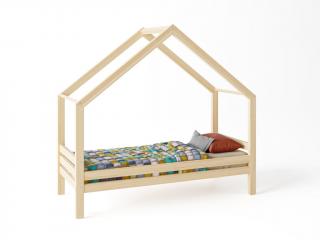 Domináns prémium házikó ágy választható leesésgátlóval ágy méret: 70 x 140 cm, fiók, lábak: lábakkal, fiók nélkül, Leesésgátlók: hátsó