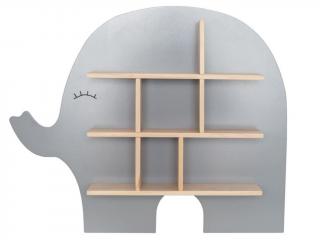 Elefánt alakú polc a gyerekszobába