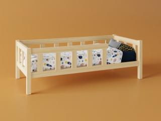 Gyerekágy leesésgátlóval - lábakkal ágy méret: 100 x 180 cm, fiók, lábak: lábakkal, fiók nélkül