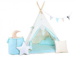 Kék ég teepee sátor készlet változat: luxury