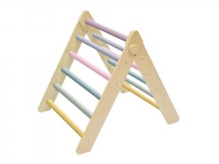 Montessori Pikler-féle háromszög 66 cm mászóka - pasztell