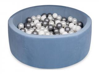 Száraz gyerekmedence 90x30 200 db labdával prémium minőségben szín: Kék