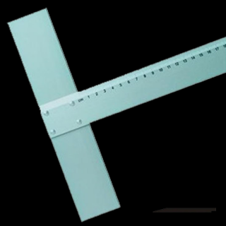 Alumínium vonalzó T-profillal LENIAR - 100 cm (Alumínium)