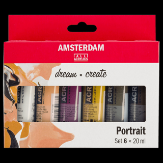 Amsterdam akril festékek - 6 x 20 ml készlet - Portrait