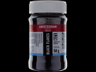 Amsterdam fekete csillámok - 50g