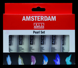 AMSTERDAM Gyöngyház színű akril festékek