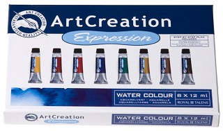 ArtCreation akvarell festékek - készlet 12 x 12 ml