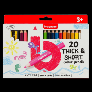 Bruynzeel ceruzakészlet gyerekeknek- rövid - vastag- 20 db