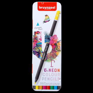 Bruynzeel Expression színes ceruza készlet - Neon - 6 db
