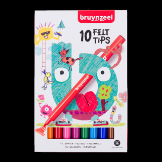 Bruynzeel Felt tip készlet - 10 színben (Bruynzeel Felt tip)