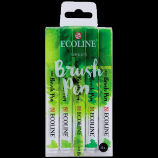 Ecoline akvarell tollak GREEN - készlet 5 db (Ecoline akvarell)