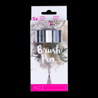Ecoline Brush Pen Shadow Set - 5 színű készlet (Ecoline Brush)