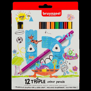 Gyerek ceruzakészlet Bruynzeel - háromszög - 12db (Gyerek)