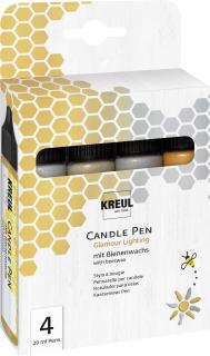 KREUL CANDLE PEN Gyertyafestő készlet GLAMOUR 4 db (KREUL)
