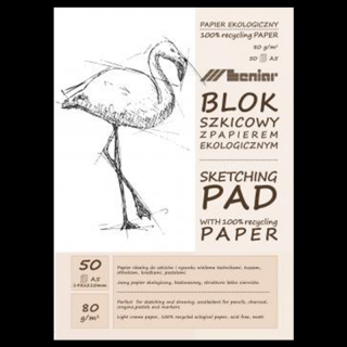 Leniar vázlatfüzet Flamingó - krémszínű papírok - különböző formátumok ()