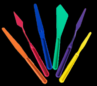 Művészi színű műanyag spatulas Royal &amp; Langnickel - 6 db-os készlet ()