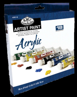 Royal &amp; Langnickel akril festék készlet - 18 x 21 ml (Royal &amp;)