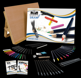 Royal &amp; Langnickel tanuljunk meg skiccelni és rajzolni ceruzakészlet – 58 db