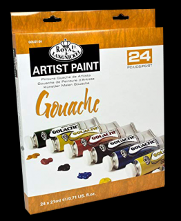 Royal Langnickel gouache festékek - készlet 24 x 21 ml