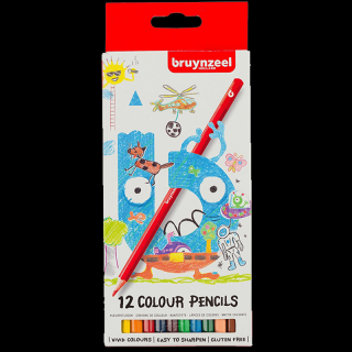 Színes ceruzák gyerekeknek Bruynzeel - 12 db-os készlet