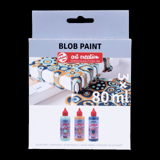 Színkészlet Art Creation Blob Paint Menta - 3 x 80 ml