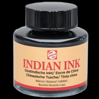 Talens Indiai tinta - fekete - 30ml (Talens Indian Ink - 30ml)