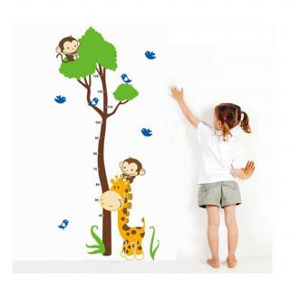 Falmatrica Gyerek méter – Zsiráf fával  75x150 cm