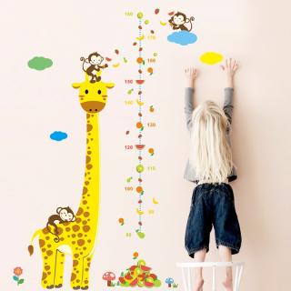 Falmatrica Gyerek méter – Zsiráf majmokkal  135x86 cm