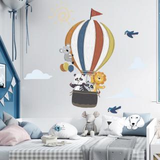Falmatrica  Hőlégballon állatokkal  99x110 cm