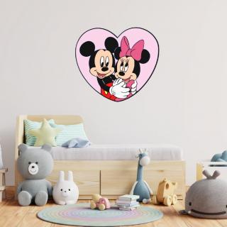 Falmatrica  Mickey és Minnie egy szívben