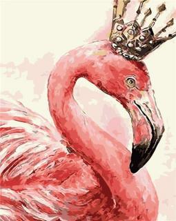 Festés számok szerint kép kerettel  Flamingók  40x50 cm