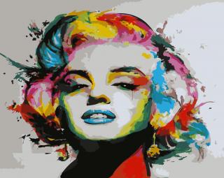 Festés számok szerint kép kerettel  Marilyn Monroe 2  40x50 cm