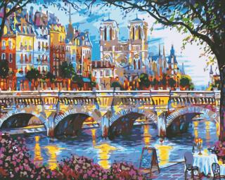 Festés számok szerint kép kerettel "Prága" 40x50 cm