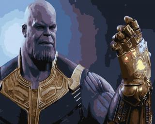 Festés számok szerint kép kerettel  Thanos  40x50 cm