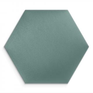 Kárpitozott panel - Hatszög - 30x26cm Menta