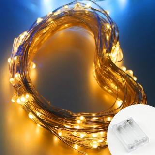 LED fénylánc - zseblámpákhoz - 12 m