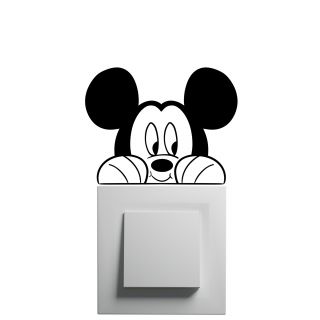 Matrica a kapcsoló felett  Mickey
