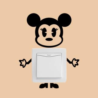 Matrica kapcsolóra  Minnie Mouse  19x15 cm