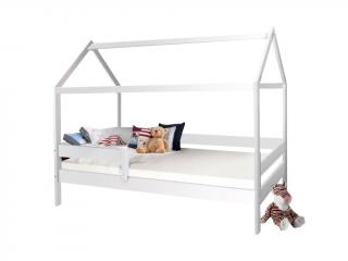 MÁRTON házikó ágy 90x200 cm ágyneműtartó nélkül - fehér