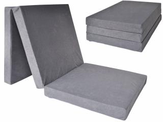 Összehajtható matrac 195x80x10 Szín: szürke